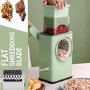 قطاعة ومبشرة يدوية 3 رؤوس للخضار والفواكه والجبن والشوكلاته عملية وسهلة الاستخدام