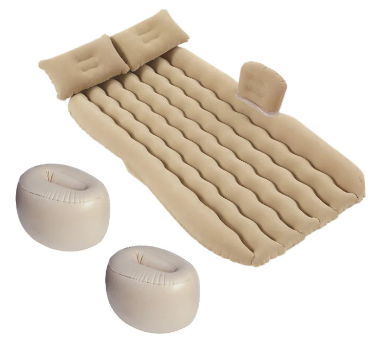 سرير سيارة هوائي قابل للنفخ وللطي للسفر ورخلات التخيم بمخدات للراس