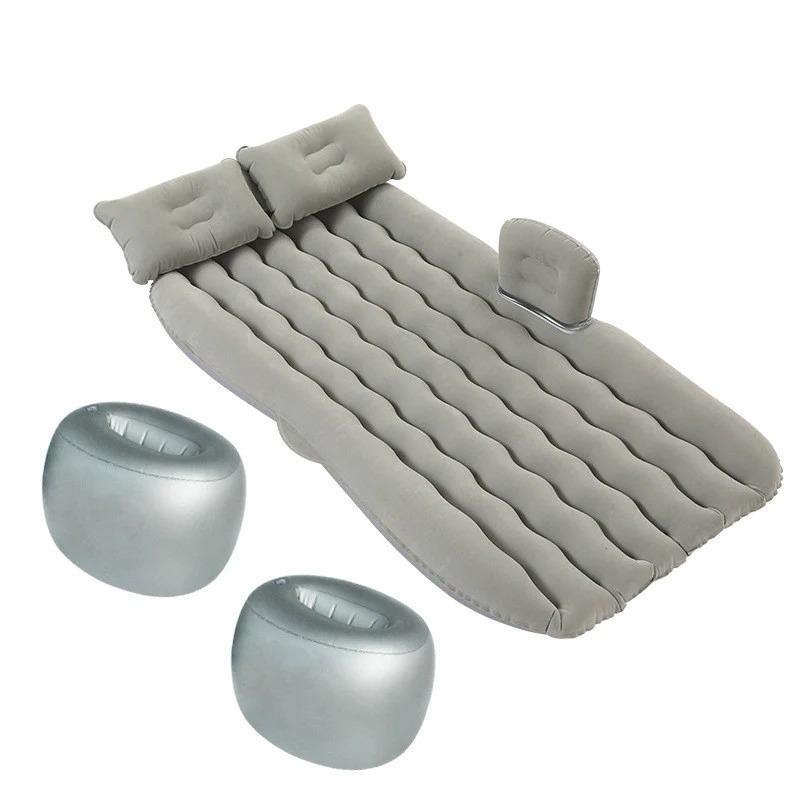 سرير سيارة قابل للنفخ والطي للسفر ورحلات التخيم بمخدات للرأس مع منفاخ هوائي