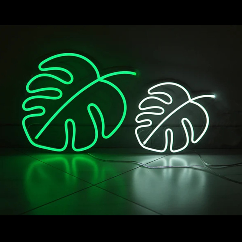 Monstera Leaf Neon Led Light Sign Art Decor ‎ | Markmerce