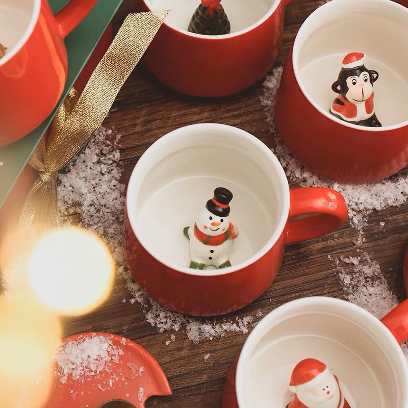 3D Mug with Cute Animal Inside for Tea, Juice, Milk Chocolate, Cappuccino 400 ml