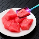 طقم معالق 6 قطع استانليس ستيل بالوان قوس قزح للشاي والكيك والايس كريم