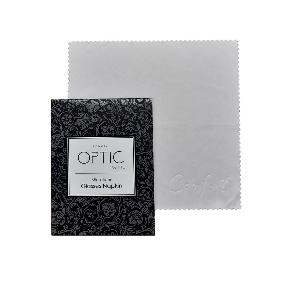 منديل تنظيف النظارات والعدسات مايكروفايبر باللون الاسود