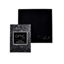 منديل تنظيف النظارات والعدسات مايكروفايبر باللون الاسود