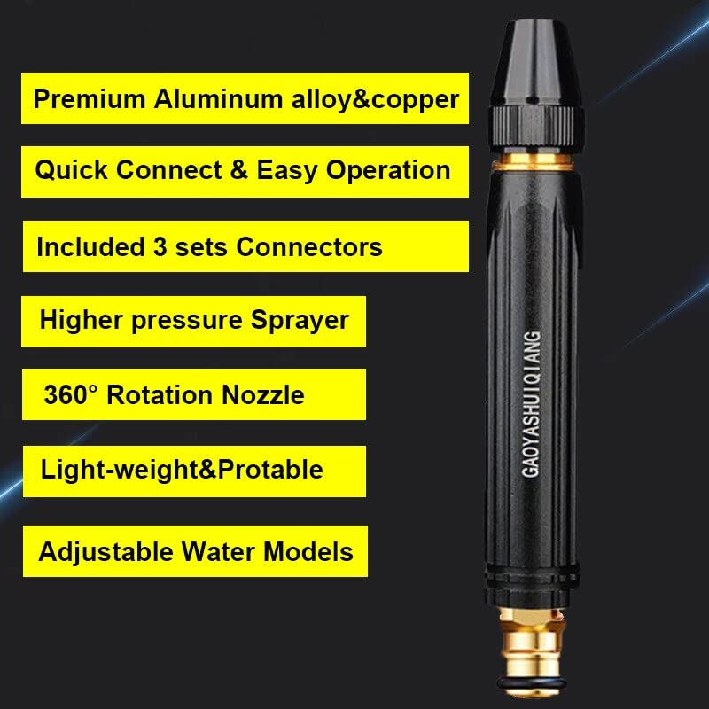 مسدس مياه عالي الضغط لتنظيف السيارات والارضيات ورش وري الحدائق