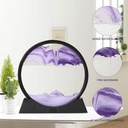 لوحة فنية للرمال المتحركة ثري دي من الزجاج بقاعدة بلاستيك للمساعدة علي الأسترخاء وتجديد الديكور