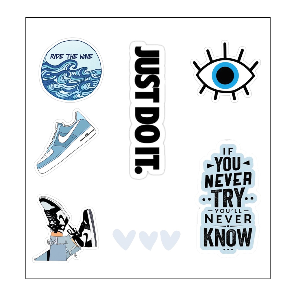 Motivational Words Vinyl Sticker Pack Reusable &amp; Waterproof