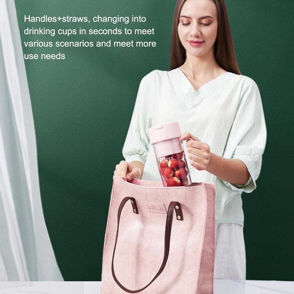 خلاط ومج فواكه وخضروات محمول يو اس بي 500 ملي للجيم والديتوكس مناسب للسفر والخروج