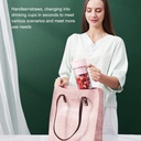 خلاط ومج فواكه وخضروات محمول يو اس بي 500 ملي للجيم والديتوكس مناسب للسفر والخروج