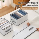 منظم دولاب وادراج للبناطيل والتيشرتات والقمصان مقسم 12 خانة قابل للطي لسهولة التخزين وبيد