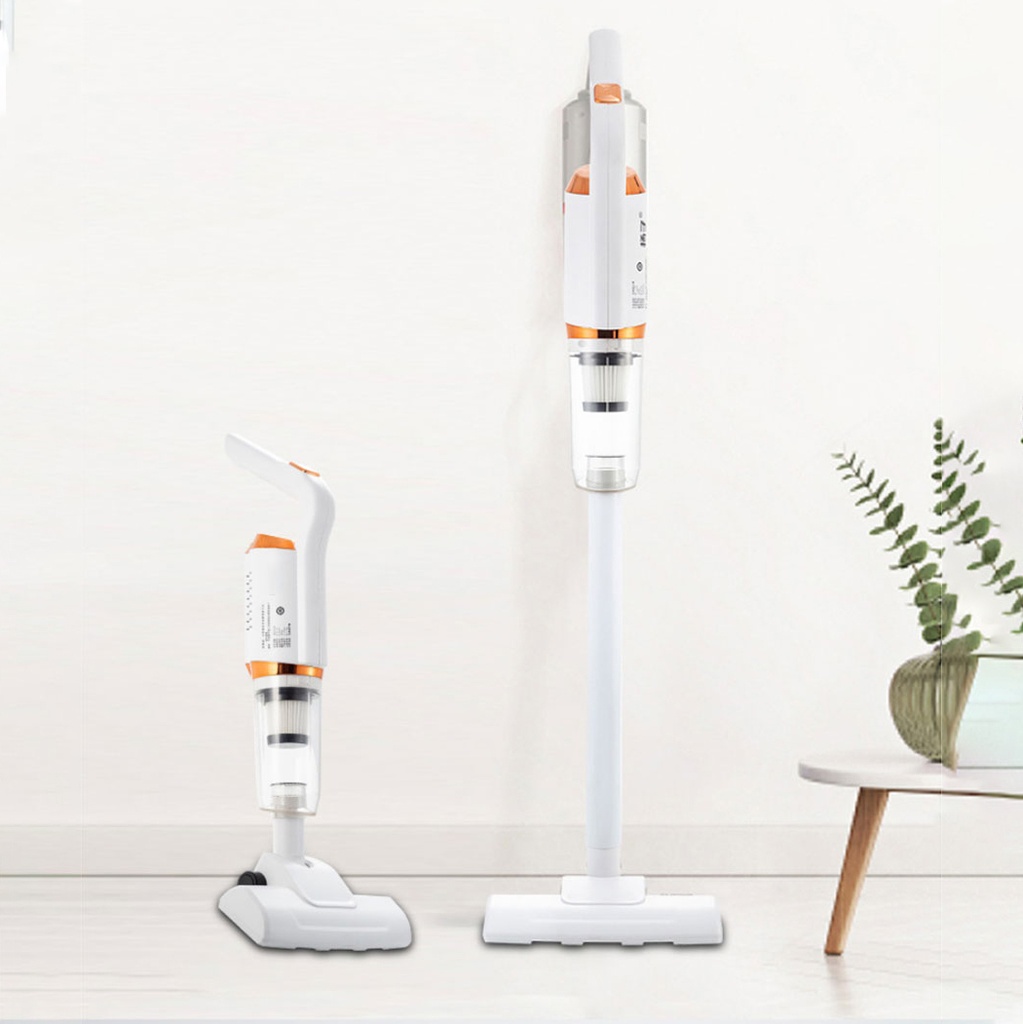 مكنسة كهربائية لاسلكية 4 في 1 بروؤس مختلفة لتنظيف الارضيات والستائر والمفروشات والسيارات بخزان تراب ويد مريحة