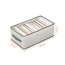 منظم دولاب وادراج للبناطيل والتيشرتات والقمصان مقسم 12 خانة قابل للطي لسهولة التخزين وبيد