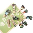 طقم 10 مشابك صور خشبي بأشكال مختلفة لتزين الحائط والمنزل بالصور المفضلة وتجديد الديكور