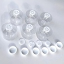 عمود برطمانات التوابل من الأكلريك 6 برطمانات