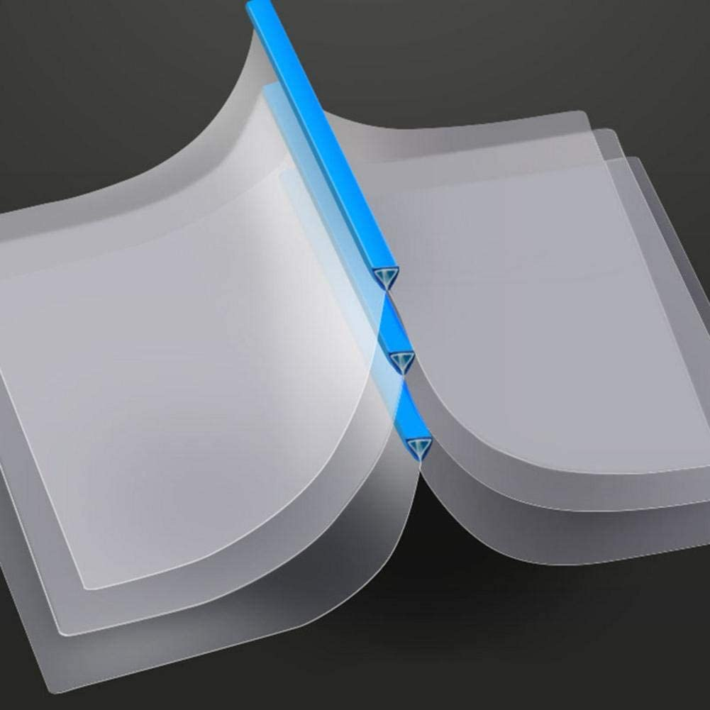 فايل بلاستيك شفاف بمسطرة لحفظ وتنظيم الأوراق والمستندات