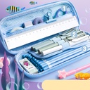 مقلمة اشكال فضائية ثري دي لتنظيم ادوات الدراسة كالاقلام والبرايات والالوان متعددة الاستخدام