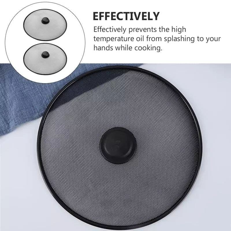 مانع طرطشة الزيت اثناء الطهي بمقبض