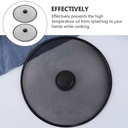 مانع طرطشة الزيت اثناء الطهي بمقبض