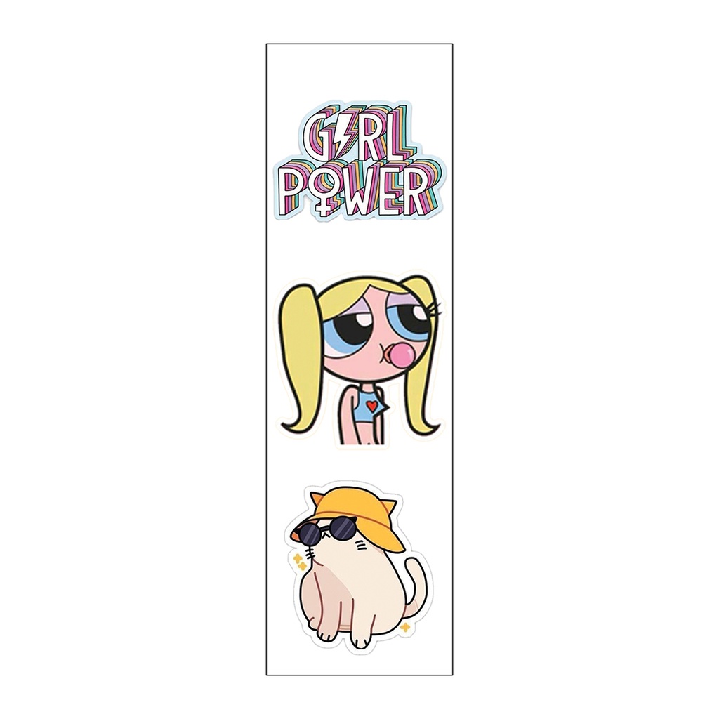 Power Girl Vinyl Sticker Pack Reusable &amp; Waterproof