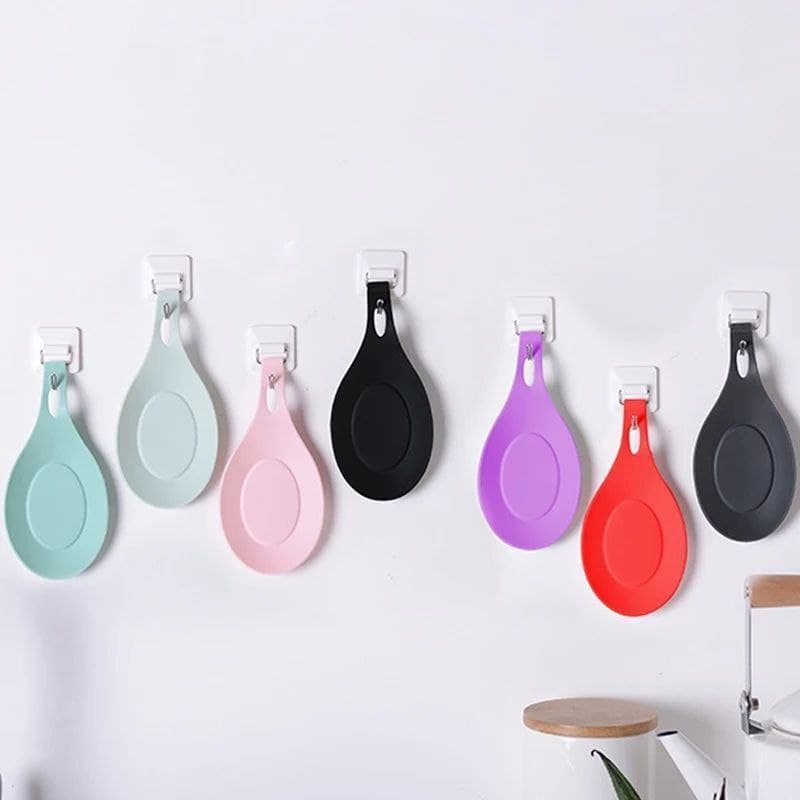 حامل ومنظم مغرفة ومعالق الطبخ سيليكون