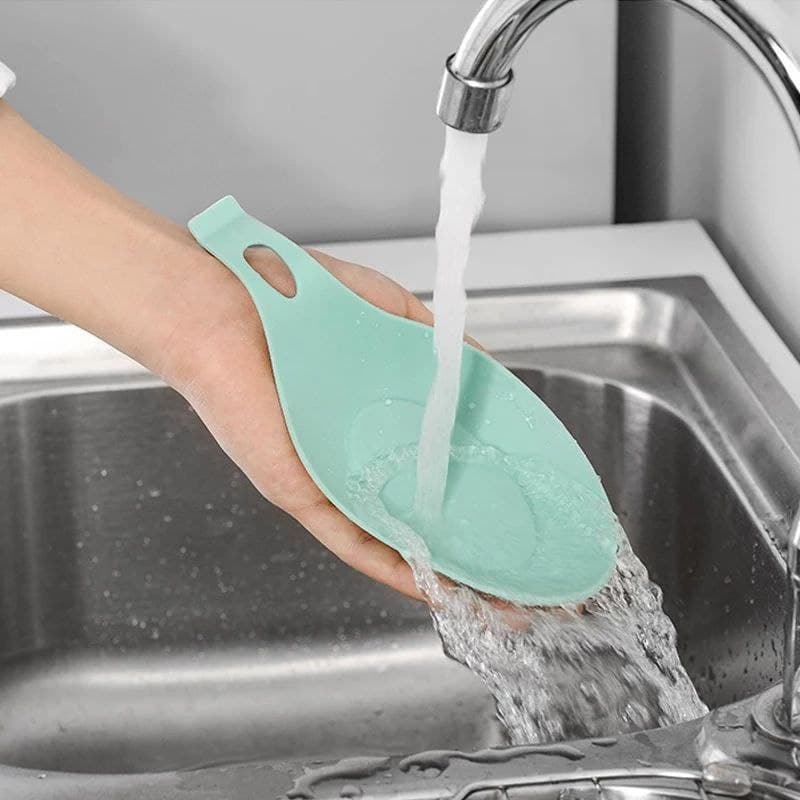 حامل ومنظم مغرفة ومعالق الطبخ سيليكون