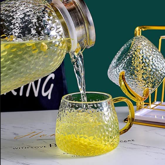 مج قلبظ زجاج دهبى