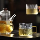 مج قهوة زجاج صغير يد مدهب