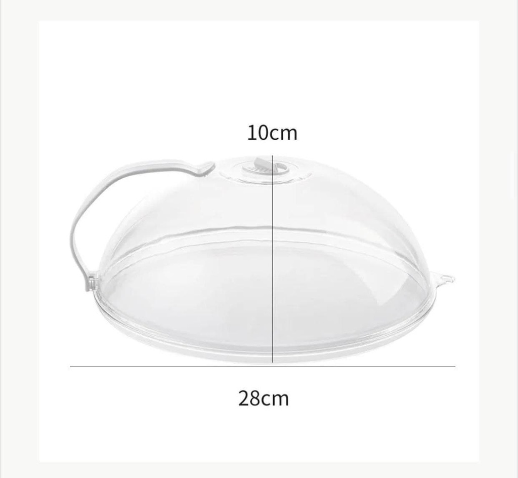 غطاء طعام الميكرويف بيد لتوزيع الحرارة بالتساوي والحفاظ على الميكرويف من الأتساخ