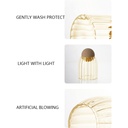 طقم برطمانات زجاج 3 قطع باحجام مختلفة وغطاء كروي لحفظ وتخزين الحبوب والبقوليات والتوابل