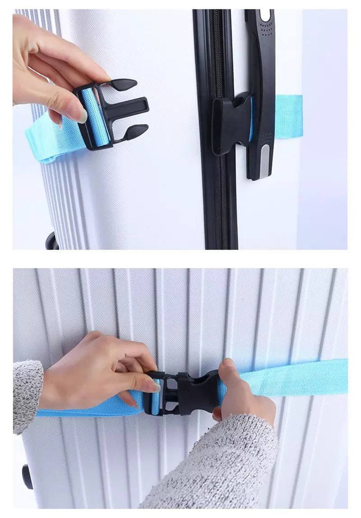 حزام شنط السفر للأمان وتمييز الشنط بسهولة