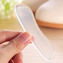 كعب سيليكون جل لأحذية الكعب العالي لمنع القرح وآلام الكعب بلزق دبل فيس قوي