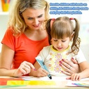 قلم رسم ثري دي بشاشة عرض قابل لتعديل السرعة ودرجة الحرارة لرسومات ومجسمات واقعية