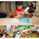 قلم رسم ثري دي بشاشة عرض قابل لتعديل السرعة ودرجة الحرارة لرسومات ومجسمات واقعية