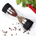 مطحنة فلفل اسود وتوابل يدوية 2 في 1 من الزجاج عملية وسهلة الاستخدام والتنظيف