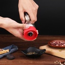 مطحنة فلفل اسود وتوابل يدوية 2 في 1 من الزجاج عملية وسهلة الاستخدام والتنظيف