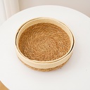 ka 1379 طقم عياشه خوص مدور 2 قطعه