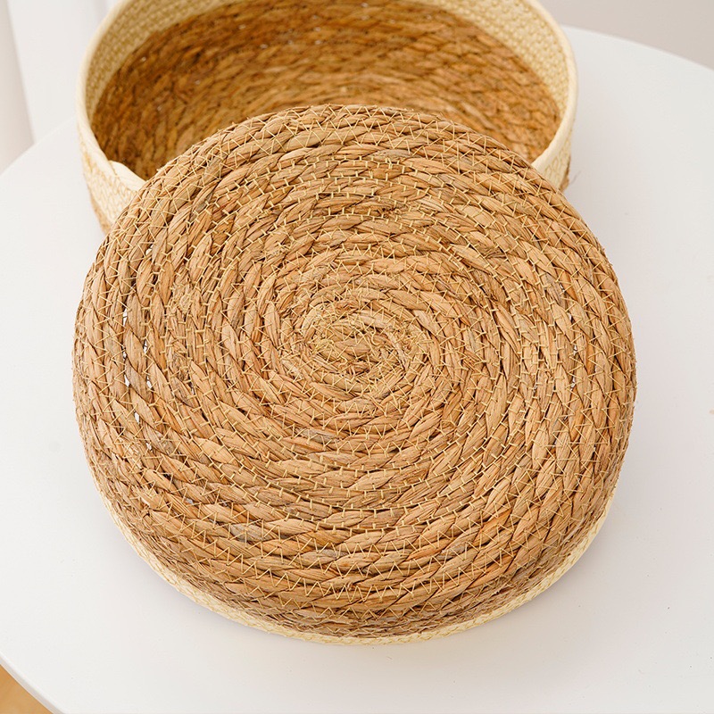 ka 1379 طقم عياشه خوص مدور 2 قطعه