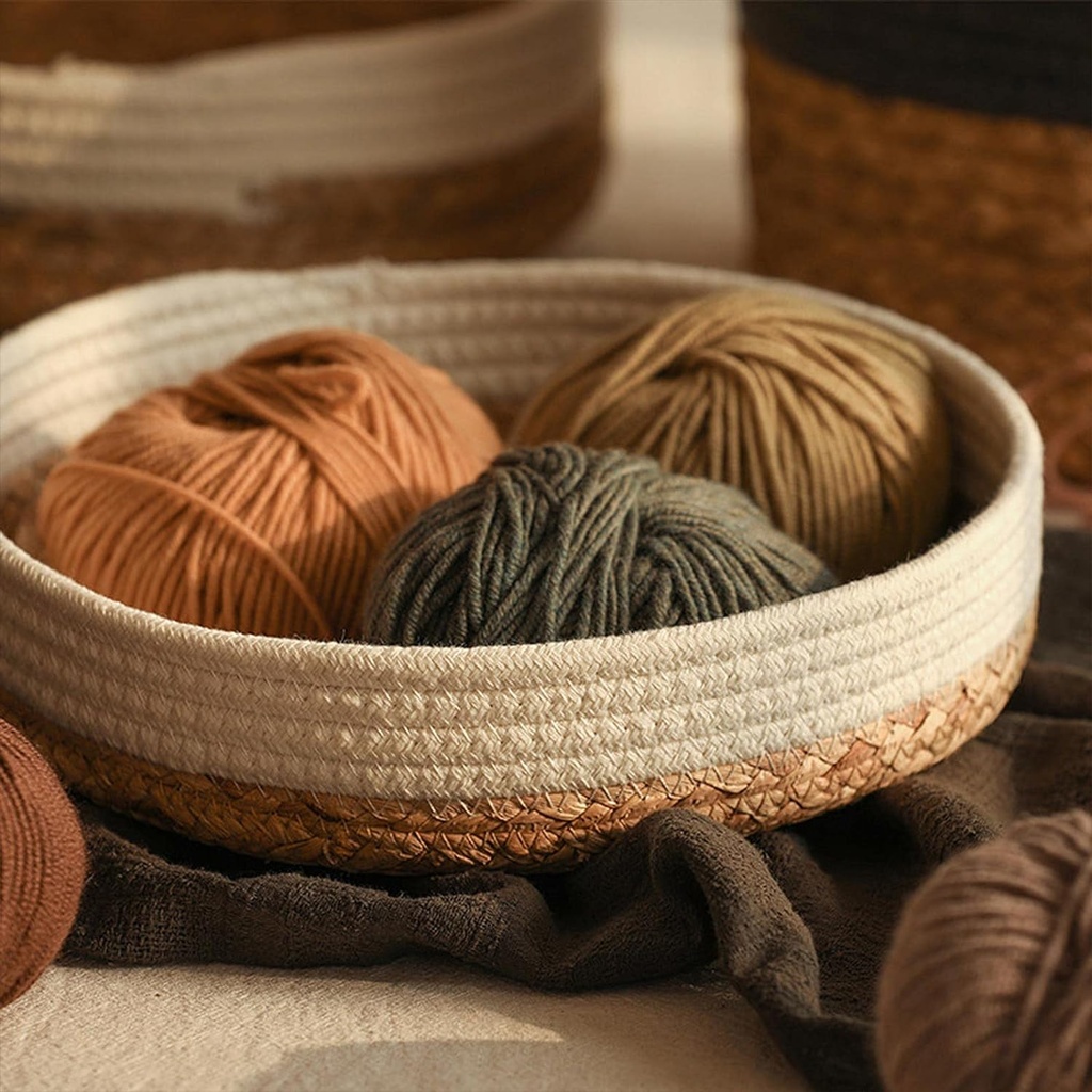 ka 1379 طقم عياشه خوص مدور 2 قطعه