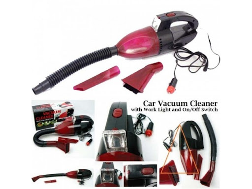 مكنسة السيارة القوية بكشاف وخرطوم لسهولة الشفط