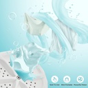 غسالة كهربائية ميني بالموجات فوق الصوتية محمولة للسفر والرحلات للملابس والاواني بوصلة يو اس بي