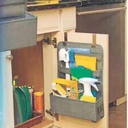 منظم أدوات التنظيف للتعليق على درفة تحت الحوض