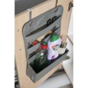 منظم أدوات التنظيف للتعليق على درفة تحت الحوض