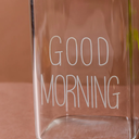 كوباية جود مورنينج 200 ملي لشرب العصائر والنسكافيه من الزجاج الشفاف