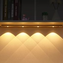 كشاف ليد سينسور 5 لمبات مطور 3 اوضاع مختلفة لاضاءة  خزانة المطبخ والدولايب والممرات والسلالم معه يو اس بي لاعادة الشحن