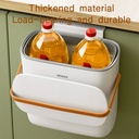 باسكت قمامة يعلق علي درف المطبخ بلزق دبل فيس بغطاء ويد من ايكوكو