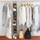 منظم دولاب معلق 10 أرفف لترتيب الملابس والأحذاية  قابل للطى