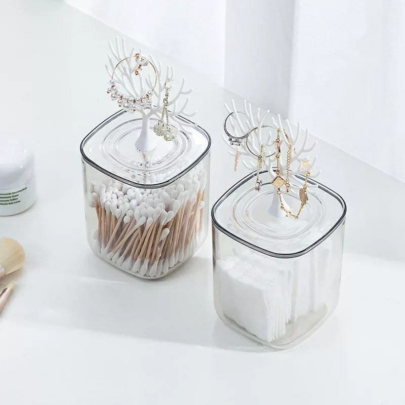 شجرة الإكسسوارات والمجوهرات بعلبة أكليريك