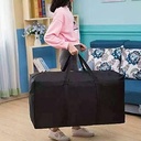 شنطة تخزين جامبو  قابلة للطي للملابس والبطانيات والالحفة مع وسوسته  واتنين يد لسهولة الحمل والتنقل