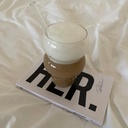 مج بومبية بايركس زجاج شفاف للأيس كوفي والاتية والكابتشينو