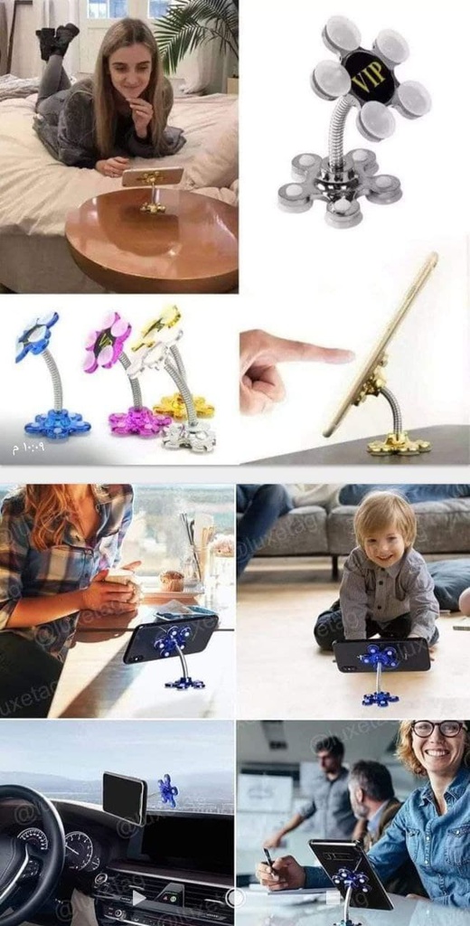 حامل الموبايل القوي بشفط الهواء لجميع الأجهزة والأسطح